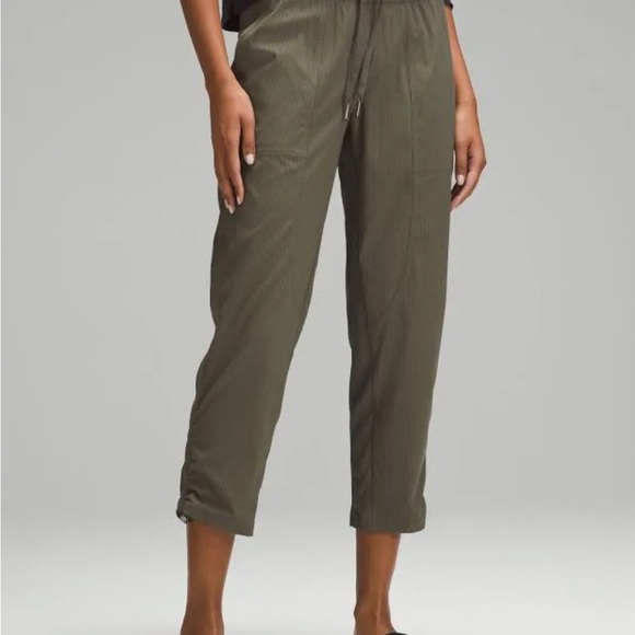 lululemon athletica Pants - LULU LEMON Dance Studio Dark Army Green Mid Rise Pant Size 6